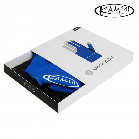 Бильярдная перчатка Kamui QuickDry синяя  (XS, S, M, L, XL, XXL)
