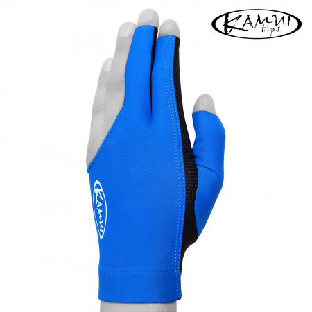 Бильярдная перчатка Kamui QuickDry синяя  (XS, S, M, L, XL, XXL)